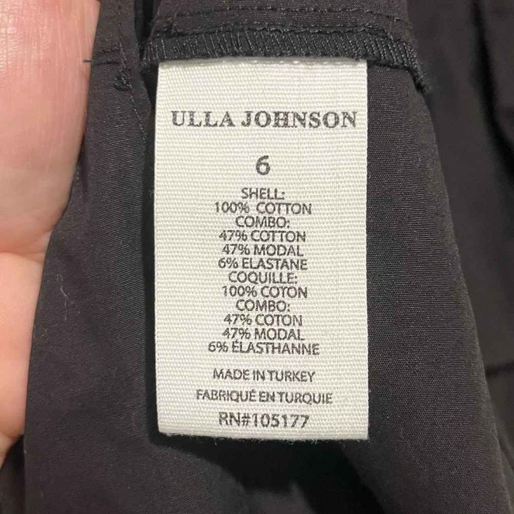 NWT Ulla Johnson Hanna Dress in Noir, Size 6 - Picture 12 of 13